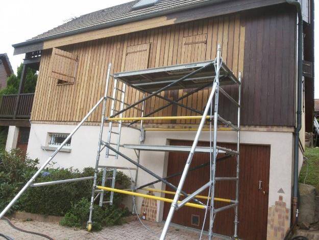 Décaper et remise en état d'une façade en bois en Gironde